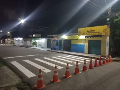 Manaus amplia sinalização viária no bairro Santo Agostinho e reforça segurança no trânsito