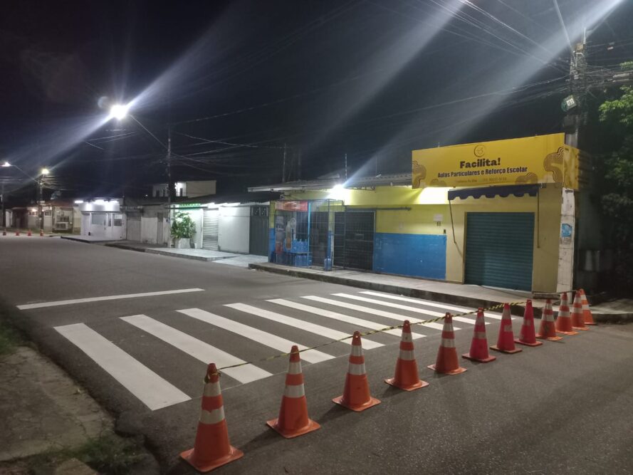 Manaus amplia sinalização viária no bairro Santo Agostinho e reforça segurança no trânsito