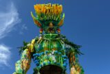 Alegoria do Caprichoso que caiu no translado para o Bumbódromo já está em recuperação
