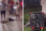 Motorista pula de caminhão desgovernado e escapa de colisão com prédio em Rio Preto da Eva