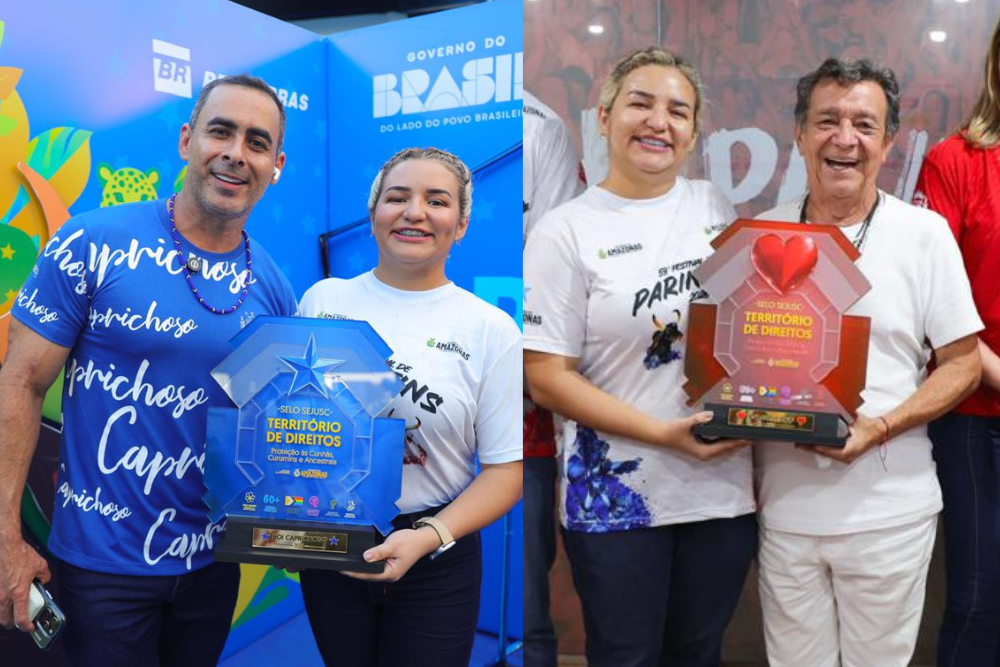 Caprichoso e Garantido recebem Selo Território de Direitos no Festival de Parintins 2026