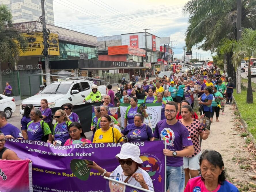 Manaus promove caminhada de conscientização contra violência à pessoa idosa