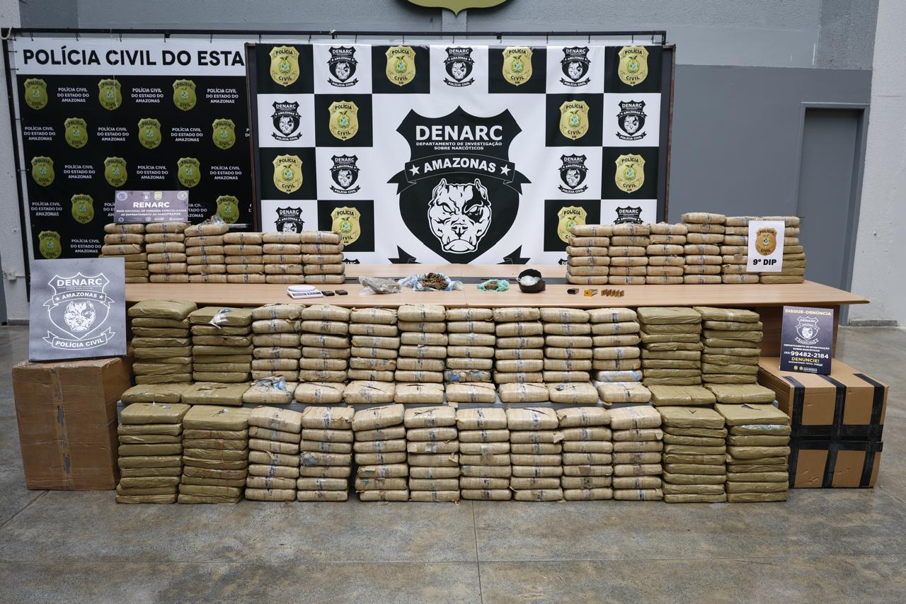 Polícia Civil apreende 6,8 toneladas de drogas no Amazonas no primeiro semestre de 2026