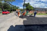 Novo Aleixo recebe reforço da operação ‘Tapa-Buracos’ para melhorar mobilidade urbana