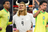 Haaland chega embalado para enfrentar a defesa do Brasil após marcar nove vezes contra zagueiros da Seleção