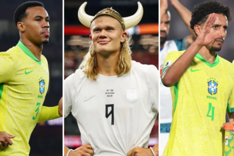 Haaland chega embalado para enfrentar a defesa do Brasil após marcar nove vezes contra zagueiros da Seleção