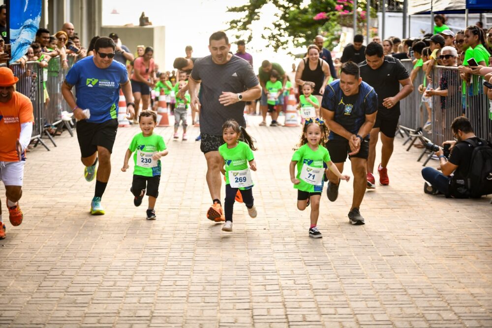 Pequenos atletas ganham destaque na 5ª edição da corrida Manaus em Movimento
