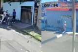 Câmeras registram suspeito em roubo a estudante e tentativa de invasão de casa em Manaus
