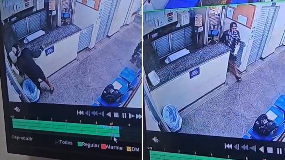 Vídeo mostra paciente furtando celular de profissional de saúde em SPA de Manaus