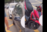 Buraco em avenida provoca queda de motociclistas e colisão entre veículos no Centro de Manaus