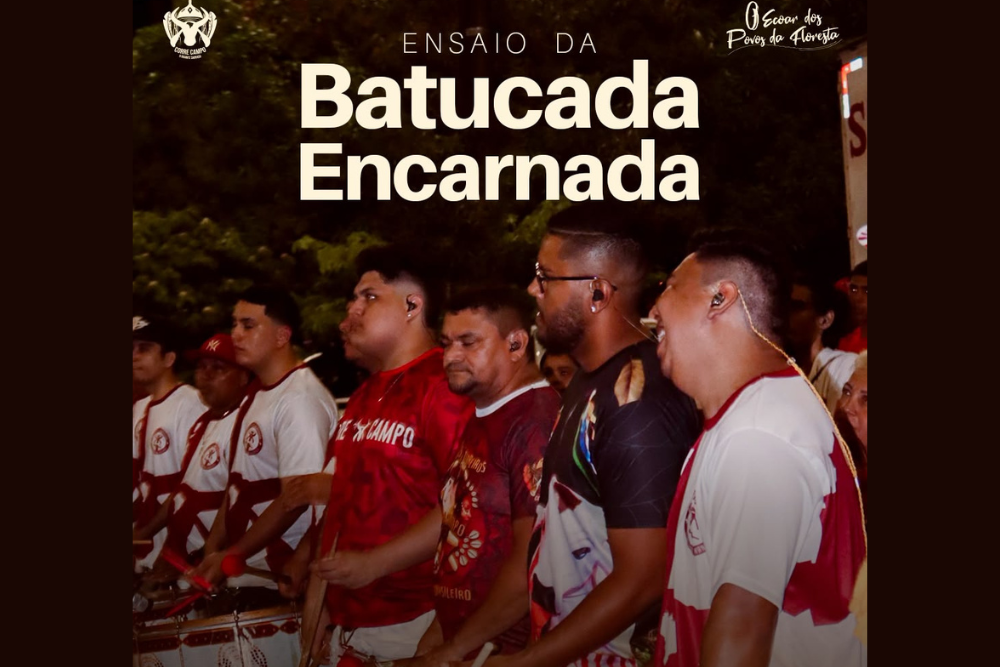 Batucada do Corre Campo abre ensaio ao público em Manaus