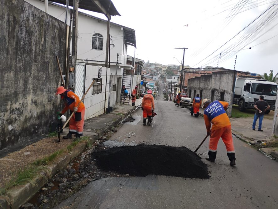 Prefeitura de Manaus recupera rua Z e reforça manutenção viária no bairro Nova Esperança