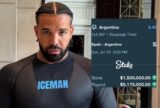 Drake perde R$ 7,5 milhões após apostar no título da Argentina na Copa do Mundo