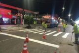 Sinalização viária é reforçada em vias comerciais da zona Leste de Manaus