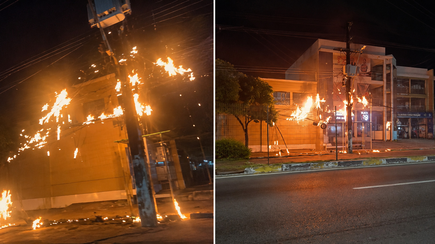 Incêndio atinge postes e fiação na Djalma Batista e mobiliza Bombeiros em Manaus