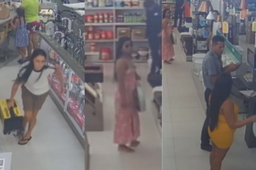 Trio feminino distrai funcionários e furta máquina de solda de loja na zona Norte de Manaus