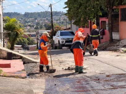 Colônia Terra Nova recebe obras de recuperação viária pelo programa Manaus que a Gente Cuida