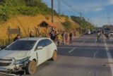 Agente de portaria morre em acidente na Avenida das Flores ao tentar retorno sob canteiro central
