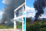 Incêndio atinge área de vegetação na zona Norte de Manaus
