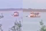 Após queda em rio, avião de pequeno porte é retirado por embarcação no Amazonas