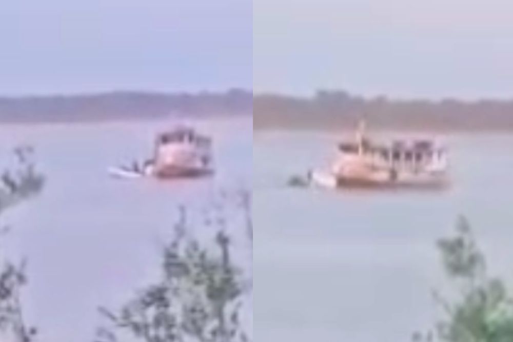 Após queda em rio, avião de pequeno porte é retirado por embarcação no Amazonas