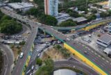 Obras de modernização avançam no viaduto Miguel Arraes, na zona Centro-Sul de Manaus