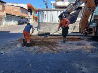 Alvorada recebe recuperação de drenagem e novo pavimento em trecho de avenida