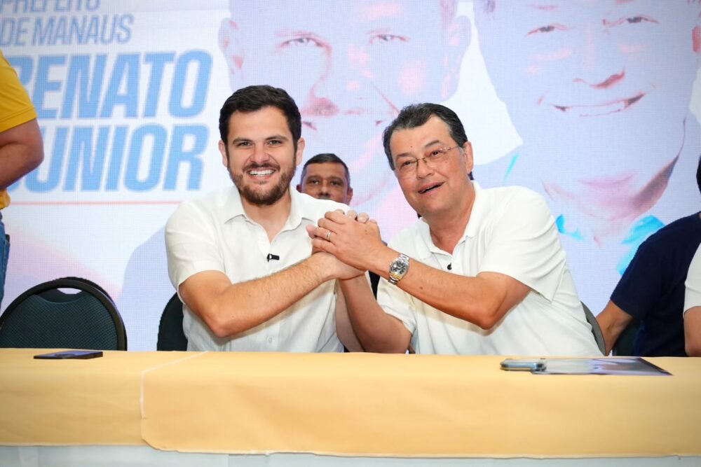 Renato Junior apoia Braga mesmo em palanque oposto no governo Renato Junior apoia Braga mesmo em palanque oposto no governo