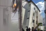 Cão morre e bebê é resgatado por janela em incêndio no Viver Melhor 3, na zona Norte
