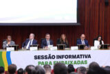 Nunes Marques defende urna eletrônica em reunião com embaixadores