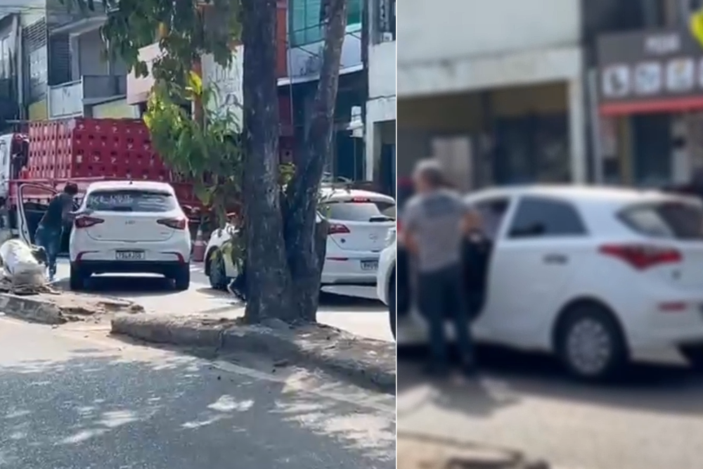 Ap&oacute;s acidente, policial dispara contra carro de motorista de aplicativo em Manaus