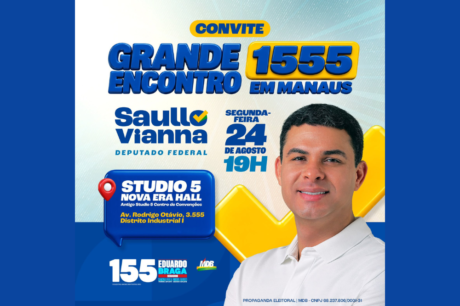 Saullo Vianna faz encontro com apoiadores nesta segunda-feira em Manaus