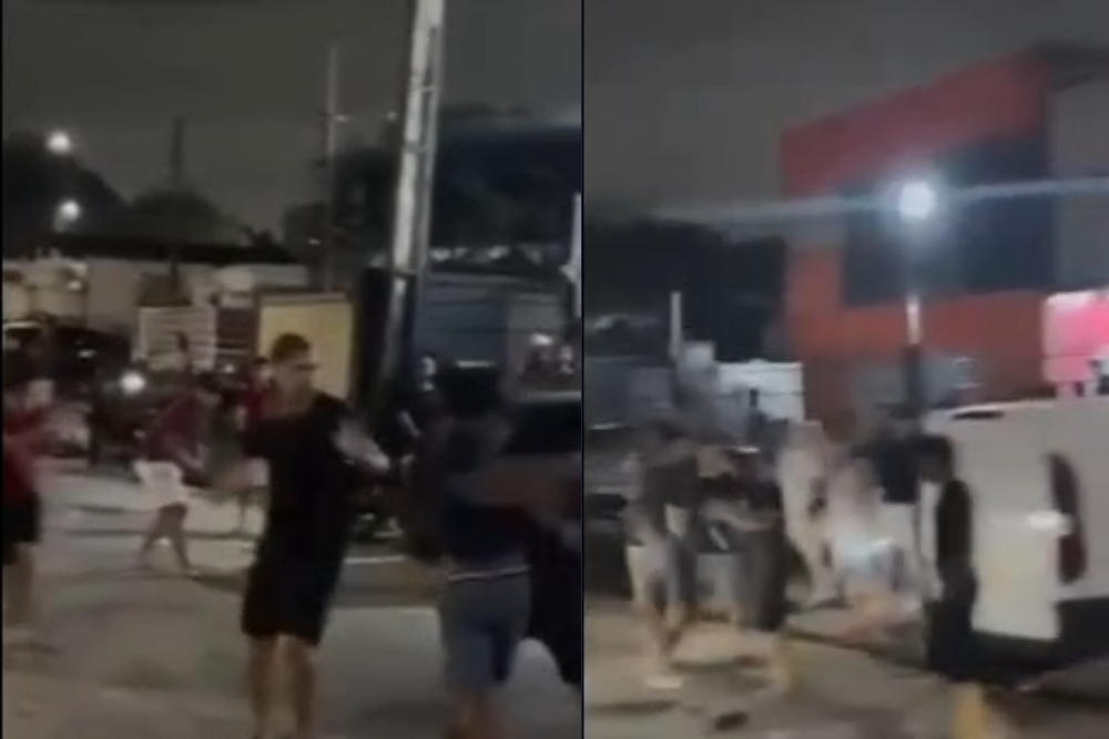 Briga generalizada assusta frequentadores de estabelecimento de bebidas no Parque 10