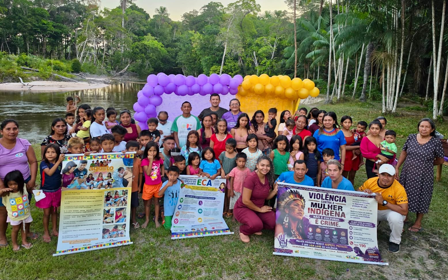 DSEI Parintins promove ações do Agosto Lilás e Dourado em territórios indígenas DSEI Parintins promove ações do Agosto Lilás e Dourado em territórios indígenas