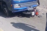 Motociclista fica ferido após colisão com carreta no Tarumã, em Manaus