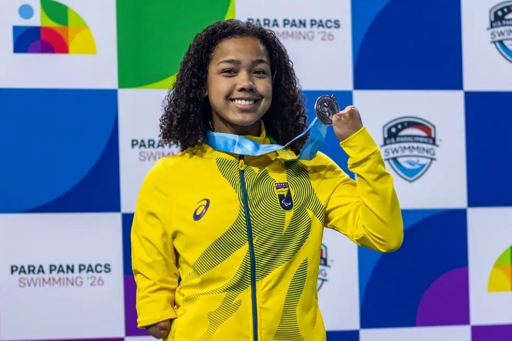 Parapan-Pacífico: nadadora Alessandra quebra recorde mundial