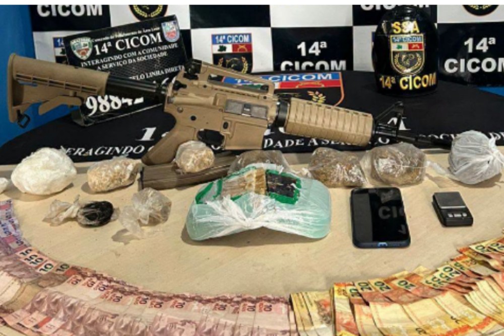 Operações da PM apreendem armas, drogas e dinheiro na zona leste de Manaus