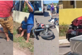 Colisão envolvendo carro e duas motocicletas deixa vítimas feridas em Manacapuru