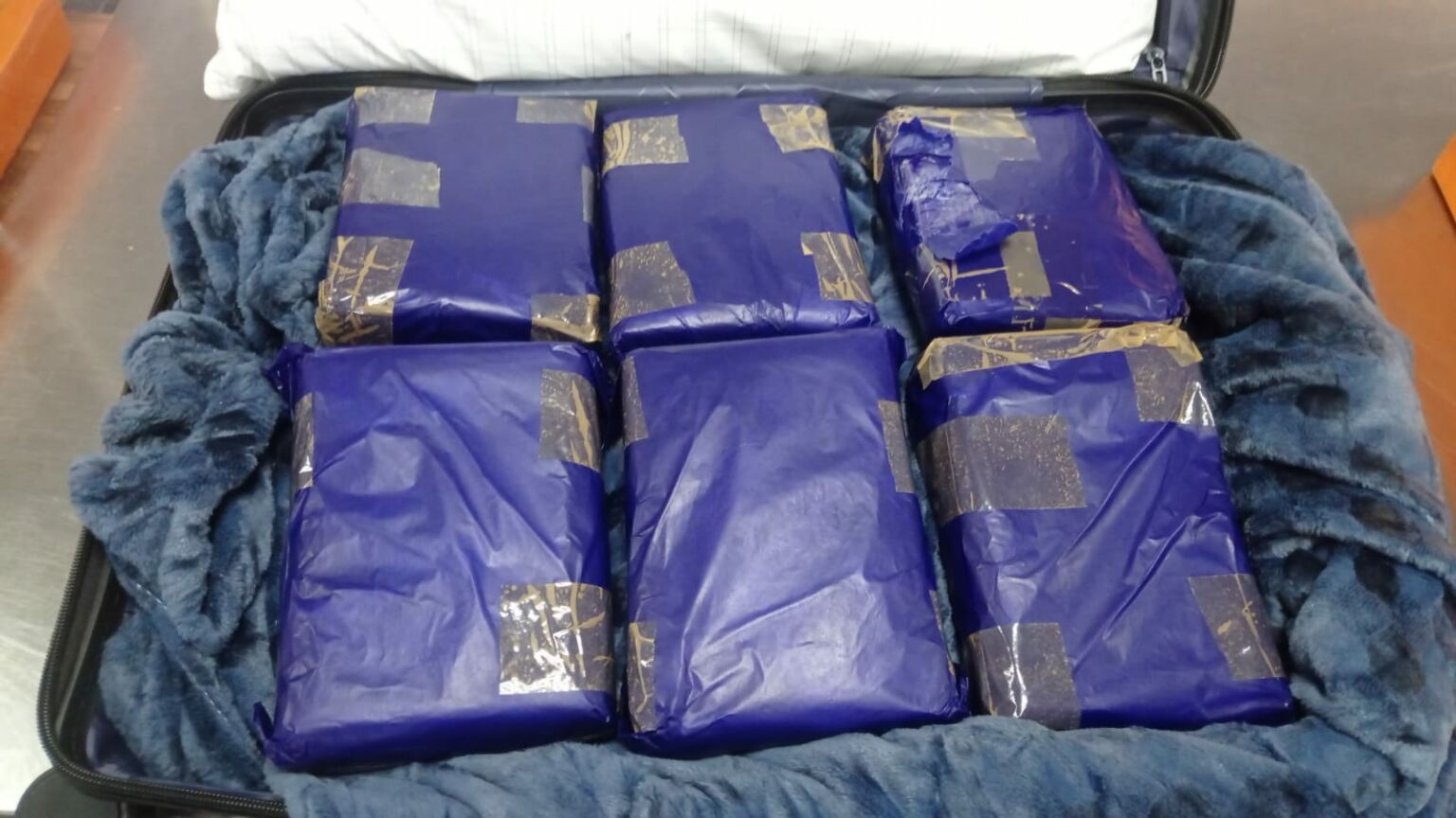 Passageira &eacute; presa com 12 kg de skunk na bagagem no Aeroporto de Manaus