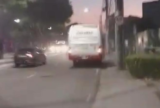 Ônibus de rota sofre princípio de incêndio em avenida de Manaus