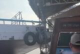 Embarcação colide com porto e derruba parte da estrutura em Jutaí, no Amazonas