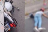 Motociclista fica ferido após bater contra ônibus na Cidade Nova