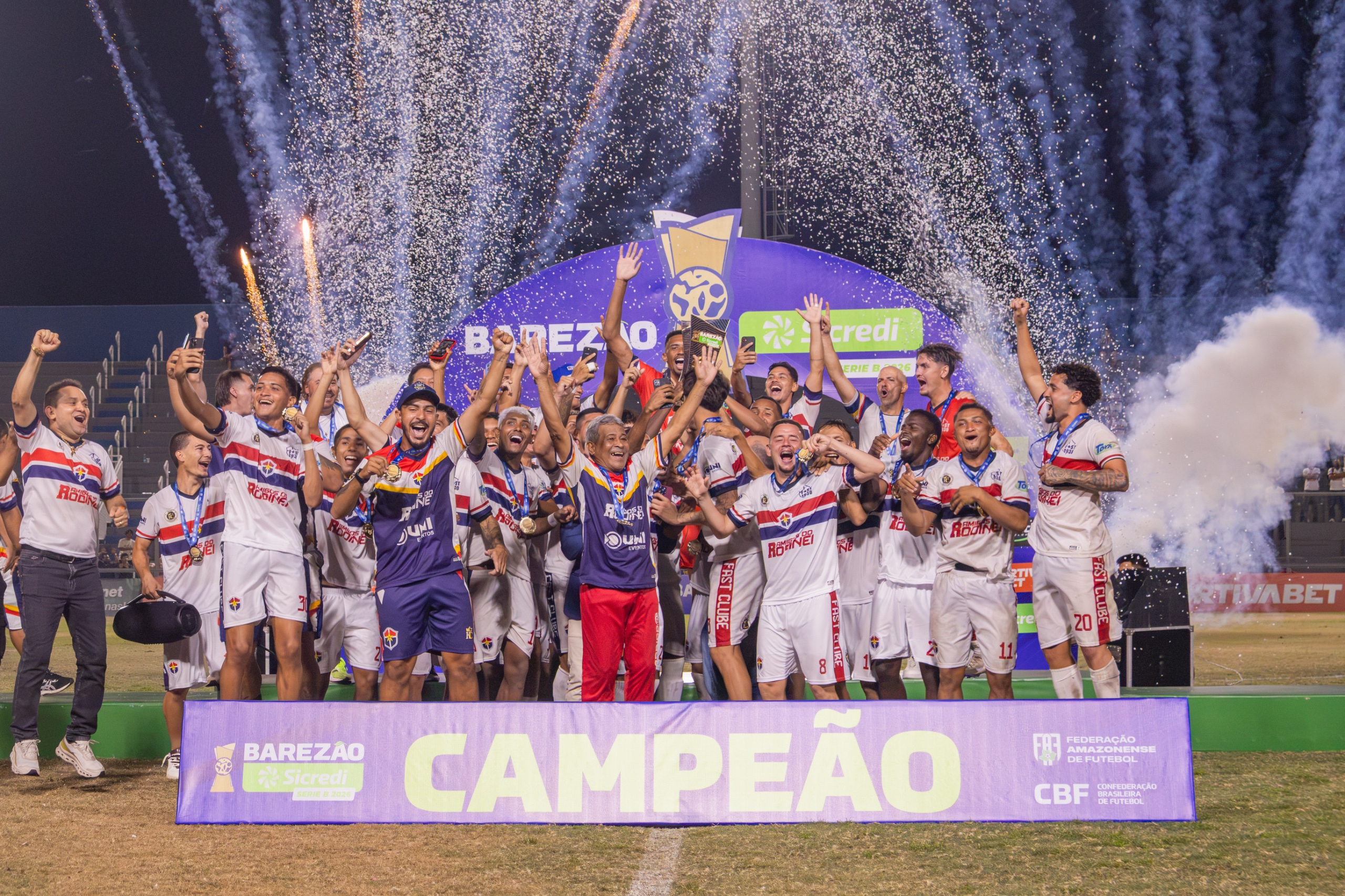 Fast &eacute; campe&atilde;o da S&eacute;rie B com gol de Jacar&eacute; e sobe &agrave; elite do Amazonense ap&oacute;s 3 anos