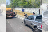 Caminhão atinge seis carros na avenida Torquato Tapajós