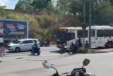 Óleo na pista provoca acidentes com motociclistas em frente ao HPS João Lúcio