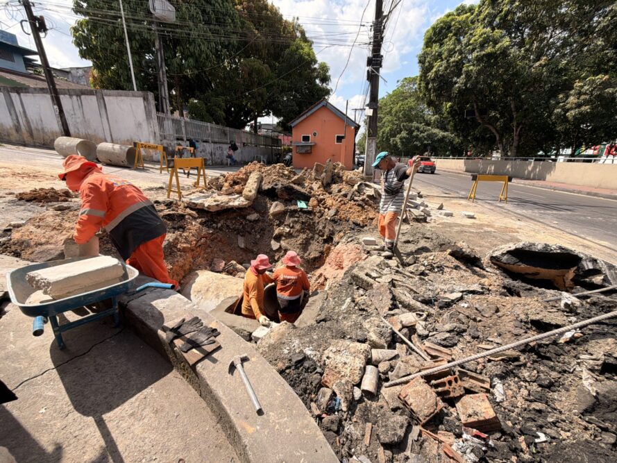 Bairro Coroado recebe recuperação de drenagem entre avenida Beira-Mar e rua Dom Bosco