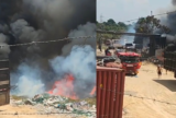 Incêndio volta a atingir área de mata no Distrito Industrial 2, em Manaus