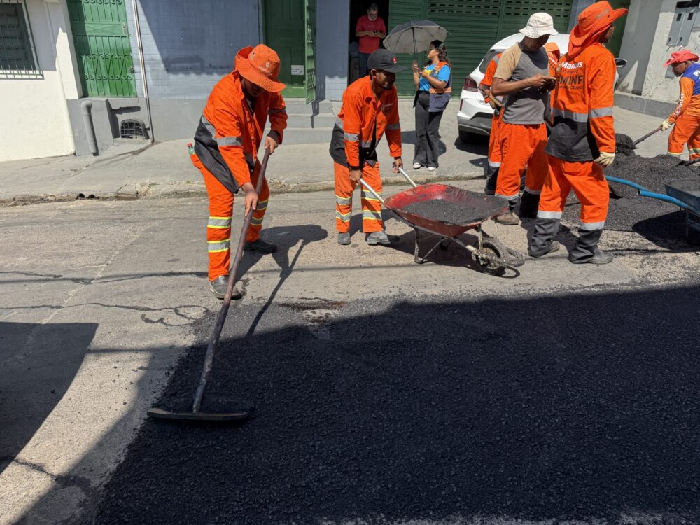 Japiim ganha melhorias em via que dá acesso à avenida Tefé