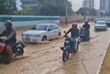 Adutora rompe na avenida Coronel Teixeira e afeta abastecimento de água na zona Oeste de Manaus